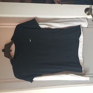Nike Shirt Black and White size large